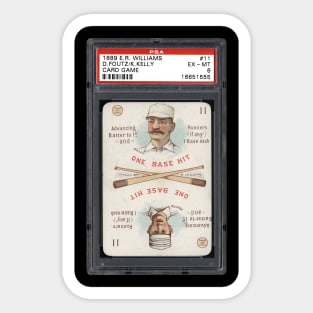 1889 E.R. Williams Card Game 1 - K KELLY Sticker